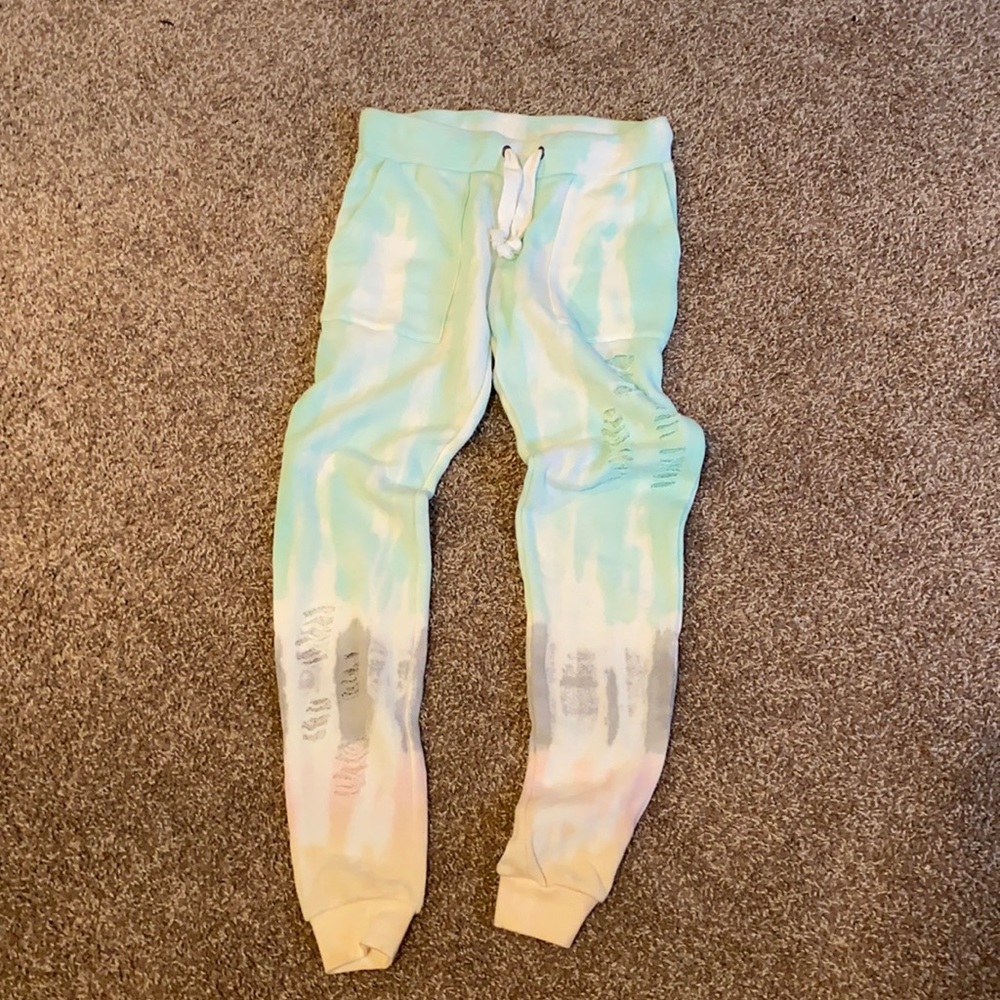 Vintage Havana Tie Dye Distressed Sweatpants NWOT